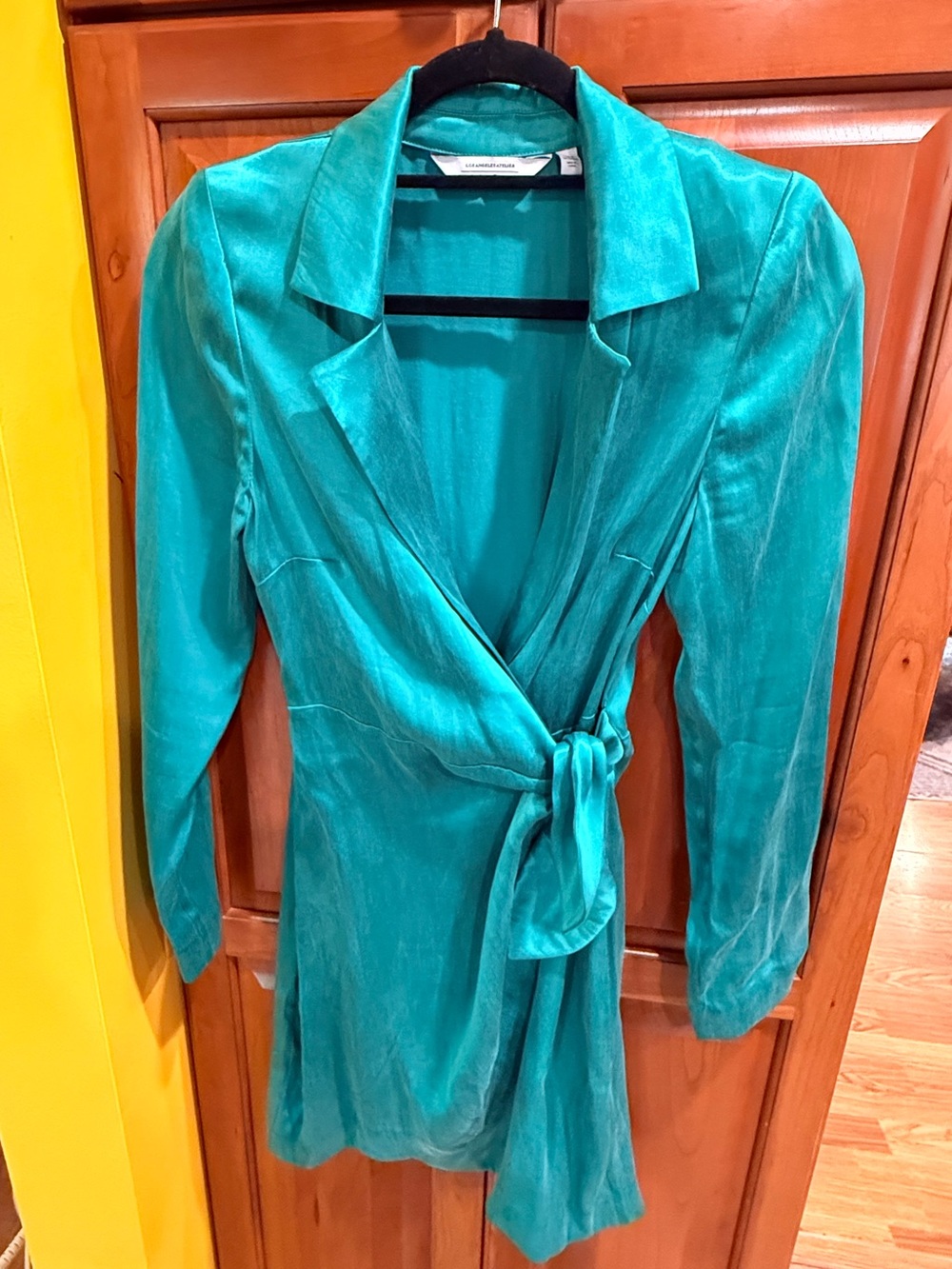 Los Angeles Atelier & Other Stories Teal Green Women's wrap dress
